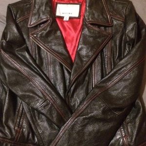 Women’s Cropped Leather Jacket